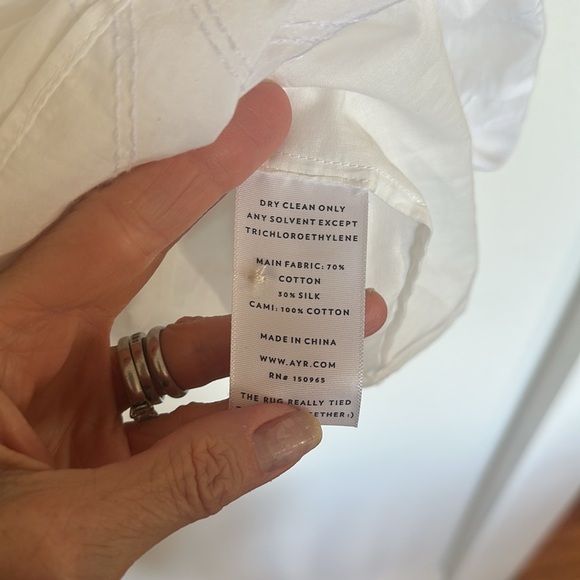 ✨ AYR “The Frill Seeker” Blouse – Romantic Blouse – Cotton Silk – Sz Large - Picture 11 of 13